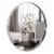 ANDY STAR 24 Inch Round Circle Mirror with Stainless Steel Metal Frame, Chrome Perspective: front