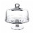 WHOLE HOUSEWARES Glass Cake Stand with Dome | Holder & Display Perspective: front
