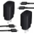 Super Fast Charger Compatible with Samsung Galaxy Type C Fast Charging Cable 2-PACK Perspective: front