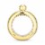 Gold Plastic Bangle Flask by Blush® Perspective: front