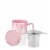 Deliaâ„¢ Pink Tea Mug & Infuser by Pinky UpÂ® Perspective: front