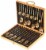 Set 24 Pieces Silverware Stainless Steel Cutlery Set Include Knife Perspective: front