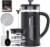 RAINBEAN Mini French Press 12 oz, Small French Press Coffee Maker 1000 ml Perspective: front