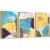 Framed Canvas Wall Paintings-Abstract Simple Warm Watercolor-Aesthetic Prints for Décor Perspective: front