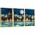Framed Canvas Wall Paintings - Blue Moon Night - Aesthetic Prints for Interior Décor Perspective: front