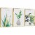 Framed Canvas Wall Paintings-Green Leaves Botanical Paintings-Aesthetic Prints for Décor Perspective: front