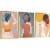 Framed Canvas Wall Paintings - Modern Art Women Poster - Aesthetic Prints for Interior Décor Perspective: front