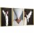 Framed Canvas Wall Paintings-White Dove And Girlish Abstract Pattern-Prints for Décor Perspective: front
