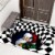 3D Clown Trap Visual Carpet, Living Room Bedroom Floor Mat, Halloween Horror Carpet Perspective: front