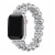 Aurora Silver Faux Pearl Band for Apple Watch Series 1,2,3,4,5,6 & SE - Size 42mm/44mm Perspective: front