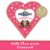 Ghirardelli® Milk Chocolate Caramel Duet Hearts Valentine Candy Perspective: front
