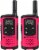 Motorola Solutions Talkabout T107 Two Way Radios - Pink/Black Perspective: front