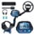 KentokTool Metal Detector with 3 Operating Modes, Waterproof Coil, & LCD Display Perspective: front