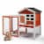 Wooden Rabbit Hutch & Chicken Coop - Luxurious Home for Small Animals Perspective: front