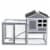 Premium Rabbit Hutch for Small Animals - Ultimate Comfort & Security Perspective: front