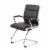 Boss Office CaressoftPlus Executive Guest Chair in Black Perspective: front
