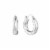 Elements Silver Plated 22mm Round Click-Top Hoop Earings Perspective: front