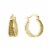 Elements Gold Over Glitter Click-Top Hoop Earrings Perspective: front