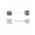 Elements Silver Plated 5mm/6mm Cubic Zirconia Duo Earring Set Perspective: front