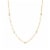 Elements 14K Gold Over Brass 18 Inch Beaded Station Chain Necklace Perspective: front