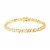 Elements 14K Gold Over Brass 7.25 Inch Cubic Zirconia Tennis Bracelet Perspective: front