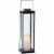 Real Flame La Sal 22  Lantern with Flameless Candle in Black Perspective: front
