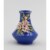 Mini Size Ceramic Sweet Pea Flower on Blue Vase, Home Décor, Gift for Her, Gift for Mom, Perspective: front