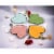 Ceramic Rainbow Plates: Assorted Colors Heart-Shaped Plates, Valentines, Wedding Décor or Perspective: front
