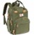 RUVALINO Large Diaper Bag BackpackArmy Green Perspective: front
