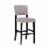 Linon Corey 30  Wood Upholstered Bar Stool in Gray Perspective: front
