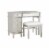 Linon, Eva Vanity Silver Perspective: front