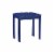 Linon Adirondack Wood Outdoor End Table in Blue Perspective: front