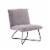 Kelvin Sherpa Grey Chair Perspective: front