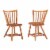 Linon Reedhaven Wood Commercial Grade Set of Two Side Chairs in Medium Oak Brown Perspective: front