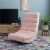 Linon Grayson Wood Sherpa Upholstered Game Rocking Chair in Pink Perspective: front