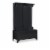 Linon Anna Wood Entryway Wide Hall Tree in Black Perspective: front