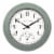 La Crosse Technology Outdoor Wall Clock with Thermometer Perspective: front