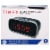 Timex® Space Saving LED Alarm Clock - Black Perspective: front