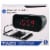 Timex Dual Alarm AM/FM Clock Radio - Black Perspective: front