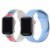 2-Pack of Silicone Bands for Apple Watch Series 1,2,3,4,5,6 & SE - Size 42mm/44mm Perspective: front