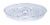 Curtis Wagner Plastics Vinyl Plant Saucer - Clear Perspective: front