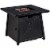 Gymax 30'' Square Gas Fire Pit Table Propane 50,000 BTU Patio Yard w/ Lava Rocks Perspective: front
