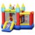 Gymax Inflatable Bounce House Slide Jumping Castle Ball Pit Tunnels Without Blower Perspective: front