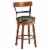 Gymax 25.5'' BarStool Swivel Counter Height kitchen Dining Bar Chair w/Rubber Wood Legs Perspective: front