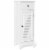Bathroom Floor Storage Cabinet Side Wooden Organizer w/ Drawer & Shutter Door Perspective: front
