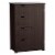 Wooden 4 Drawer Free Standing Bathroom Floor Cabinet Adjustable Storage Cupboard Perspective: front