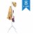 Gymax Metal Coat Rack Stand Hat Hanger Entryway Hall Tree w/ Folding Base & 8 Hooks Perspective: front