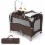 5-in-1 Baby Beside Sleeper Bassinet Portable Crib Playard w/Diaper Changer Brown Perspective: front