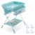 Baby Changing Table Folding Infant Diaper Station Nursery Organizer Storage Perspective: front