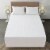 Lux Decor Collection Mattress Pad Quilted Fitted Mattress Topper - Twin Perspective: front